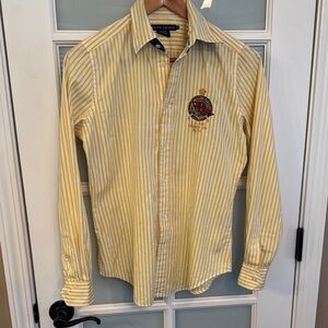 Ralph Lauren Yellow Casual Button Down Shirt